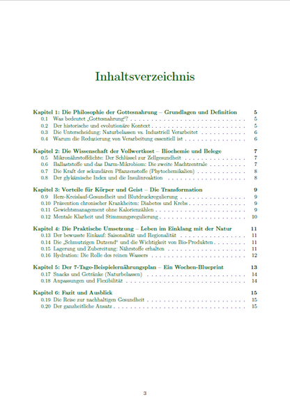 Gottesnahrung: Natürliche Kraft durch Fleisch & Pflanzen